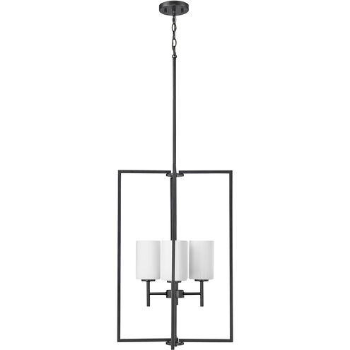 Luxx 4 Light 18 inch Matte Black Indoor Pendant Ceiling Light